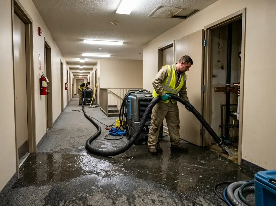 multi-unit-apartment-hallway-f-005 — frequently asked questions, Emergency Burst Pipe Water Extraction & Removal in Palos He…